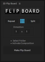 AE文字翻转脚本 3D Flip Board 1.10 破解