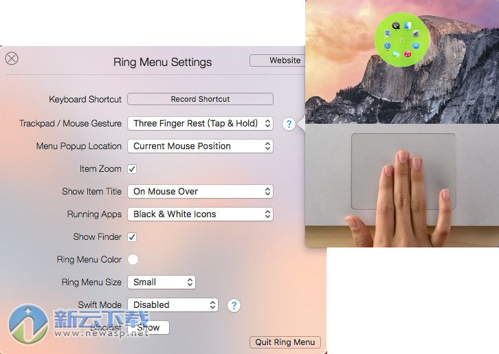 Ring Menu for Mac