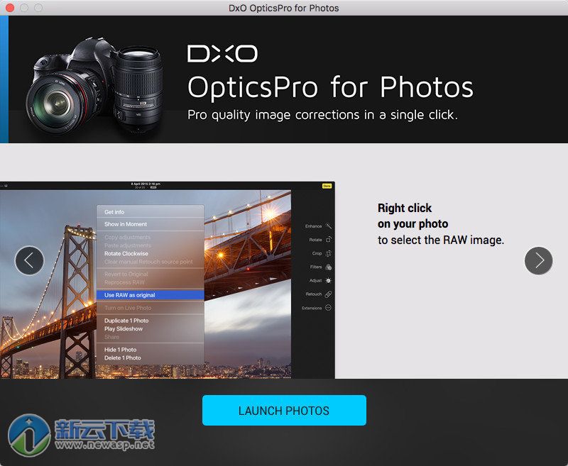 DxO OpticsPro for Photos Mac 1.4.3 破解