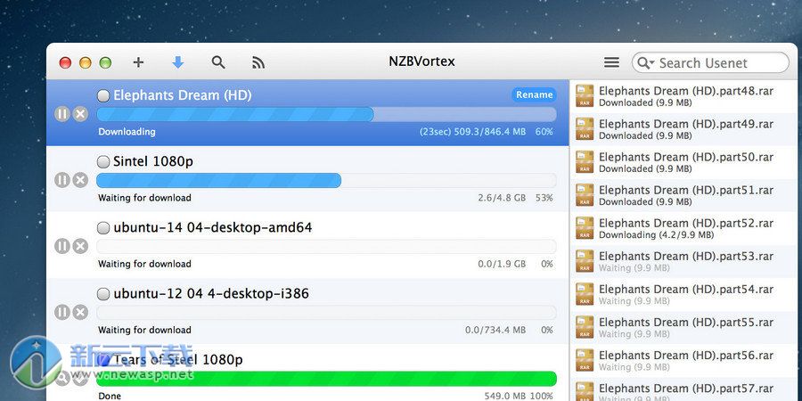 NZBVortex for Mac 3.4.1 破解