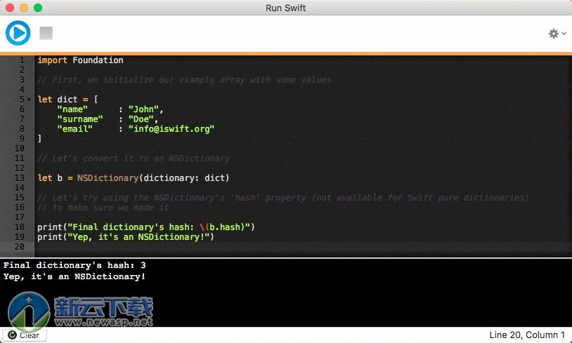 Run Swift for Mac