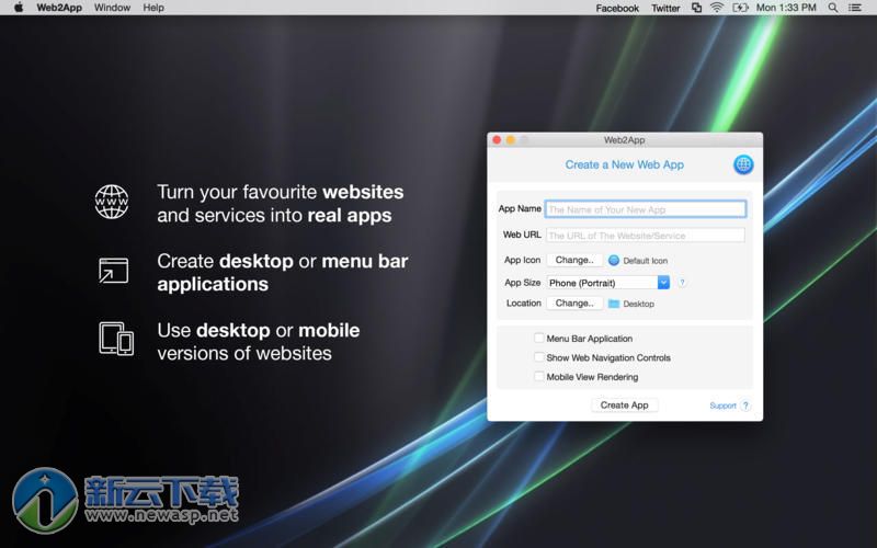 Web2App for Mac