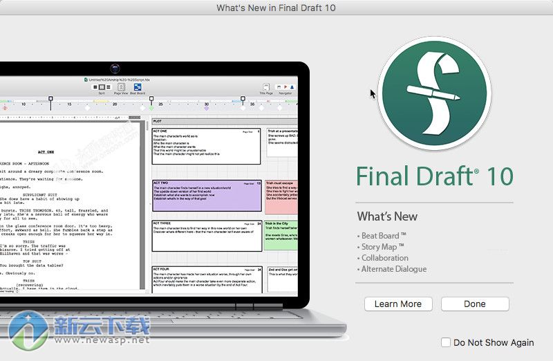 Final Draft 10 Mac 破解