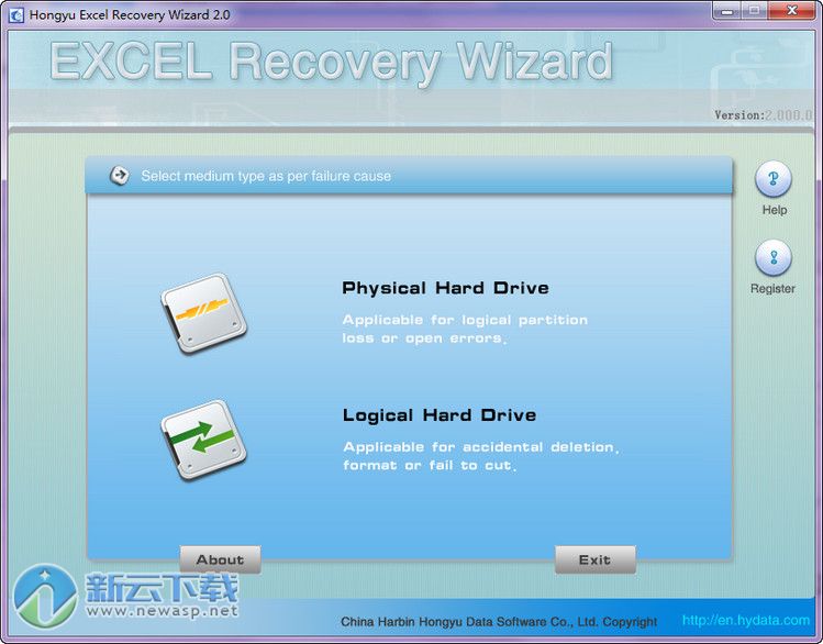HYDATA Excel Recovery Wizard 2.0