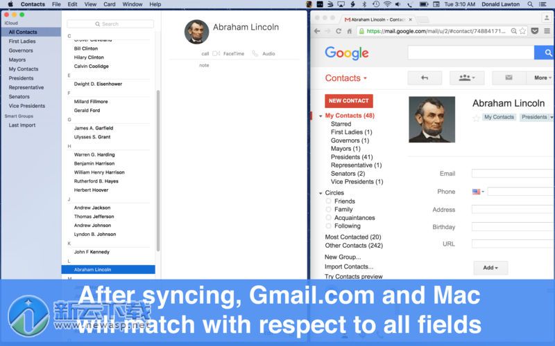 Contacts Sync for Google Gmail Mac版