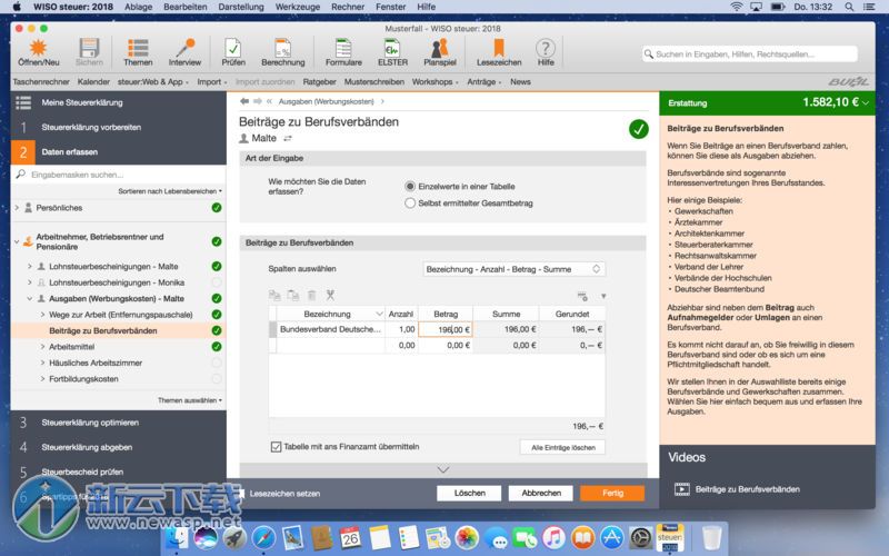WISO steuer 2018 for Mac