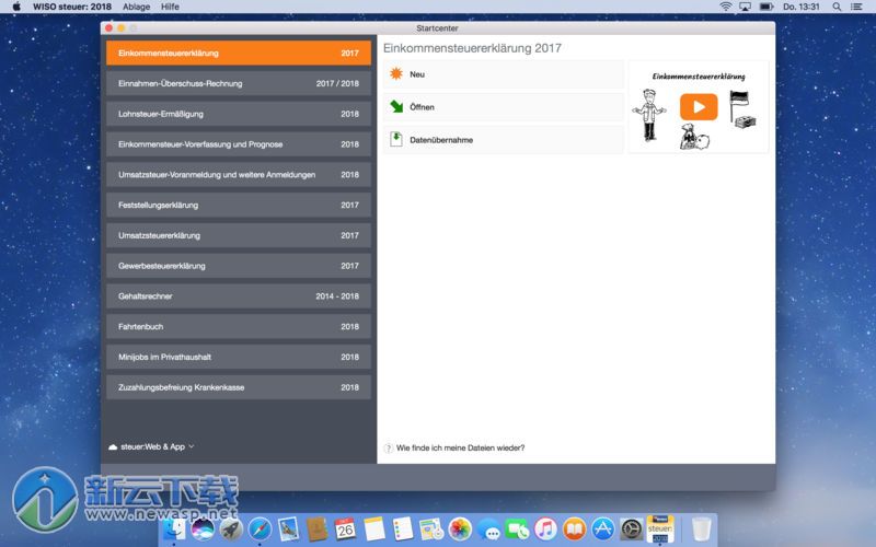 WISO steuer 2018 for Mac
