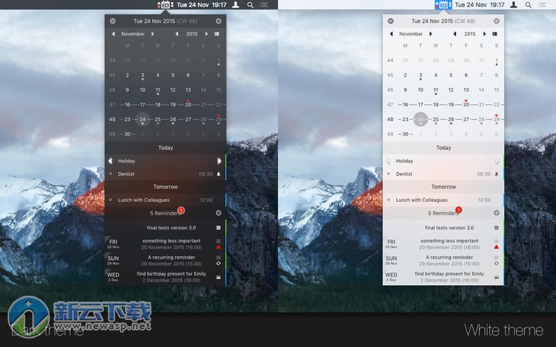 CalendarMenu for Mac