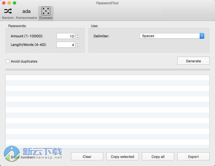 PasswordTool for Mac 1.1.1 破解