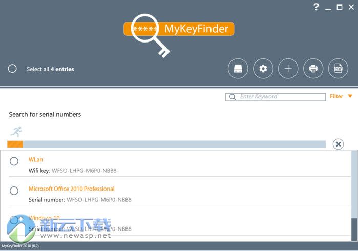 MyKeyFinder 2018 破解 7.0