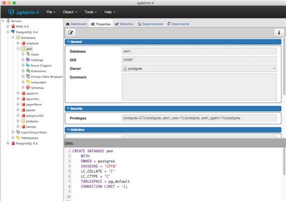 pgAdmin 4 for mac