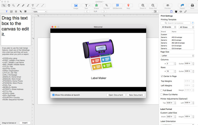 Label Maker for Mac