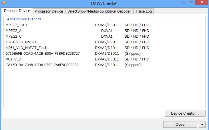 DXVA Checker