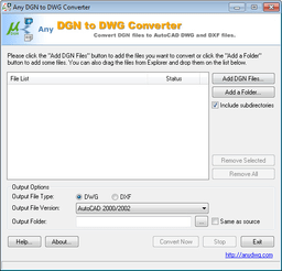 Any DGN to DWG Converter 2018.0 破解