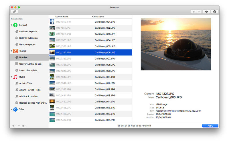Renamer 5 for Mac