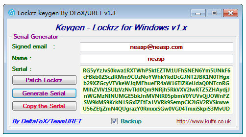 Lockrz for Windows