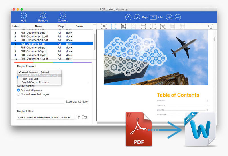 PDF to Word Converter for Mac