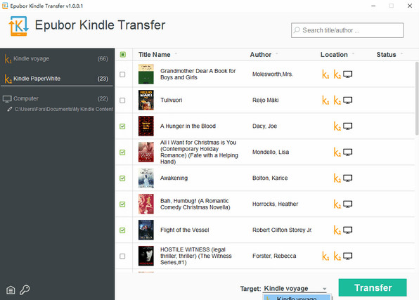 Kindle Transfer for mac