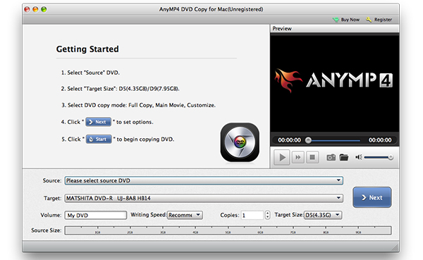 AnyMP4 DVD Copy for Mac 3.1.10 破解
