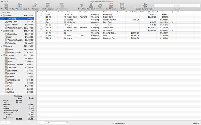 BeanCounter Pro for Mac