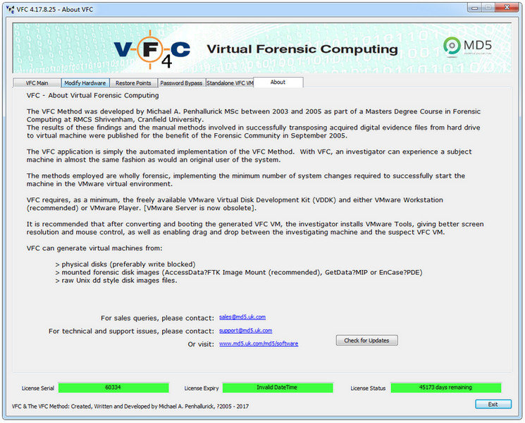 Virtual Forensic Computing