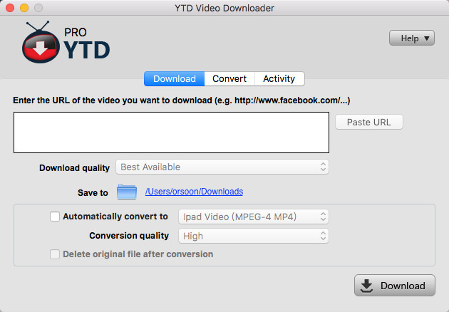 YTD Video Downloader Pro for Mac