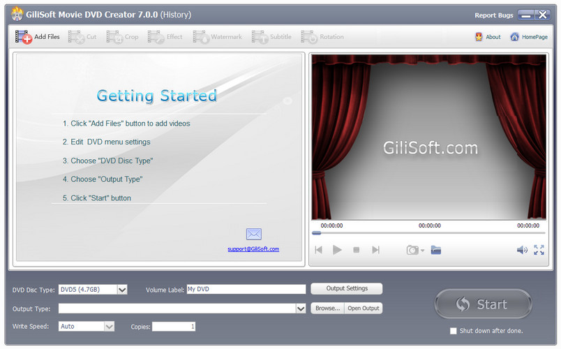 GiliSoft Movie DVD Creator（DVD刻录软件）