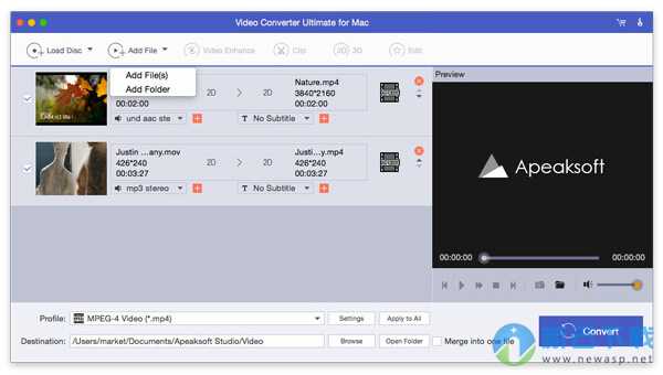 Apeaksoft Video Converter Ultimate for Mac