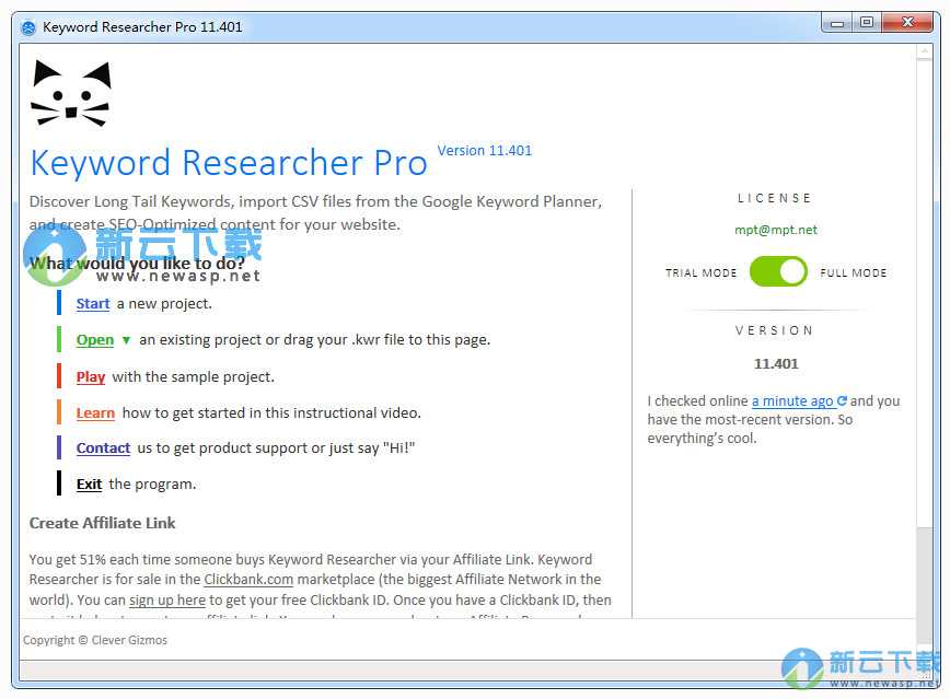 Keyword Researcher Pro（关键词长尾词工具） 11.401 破解