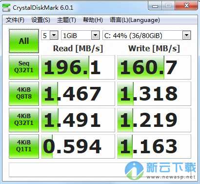 磁盘基准测试工具中文绿色版