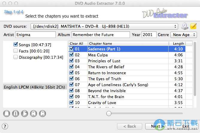 DVD Audio Extractor for Mac 7.6.0 破解
