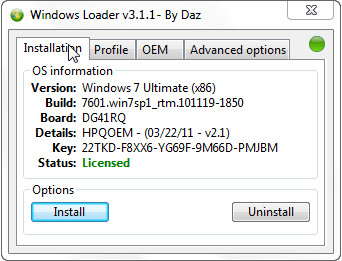 Windows Loader Win7 特别版