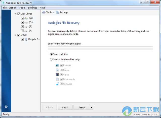 Auslogics File Recovery(恢复误删除的文件)