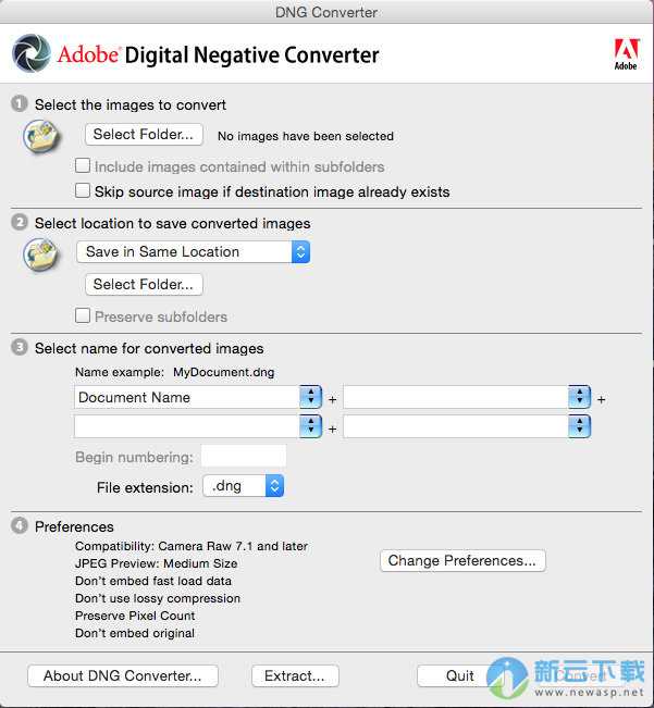 Adobe DNG Converter for Mac
