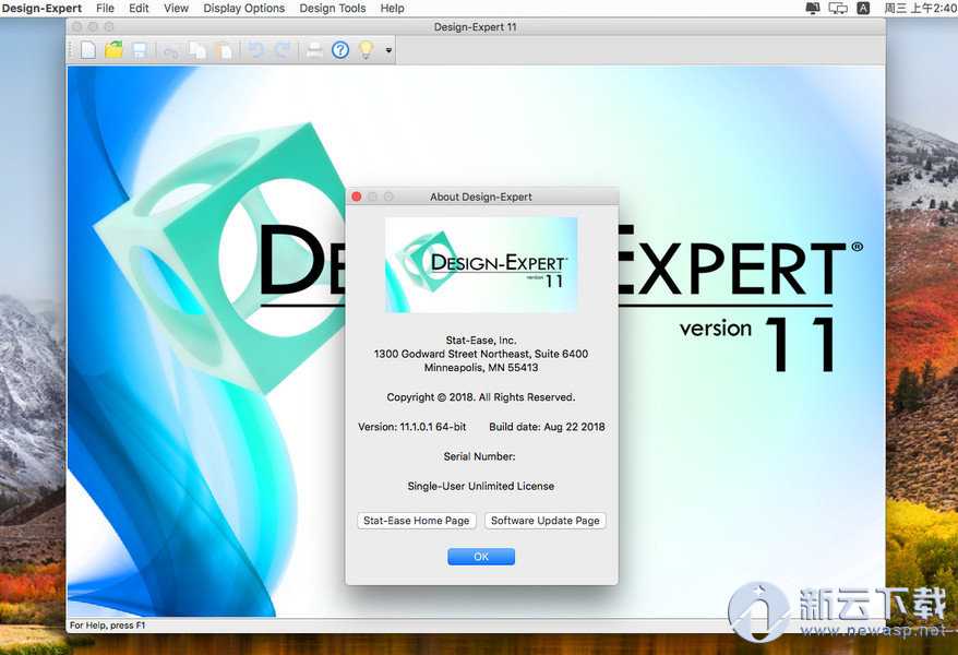 Design Expert 11 for Mac