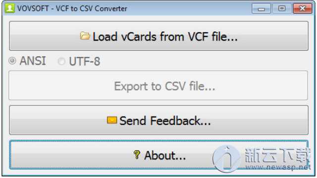 VovSoft VCF to CSV Converter(格式转换器) 1.7 破解
