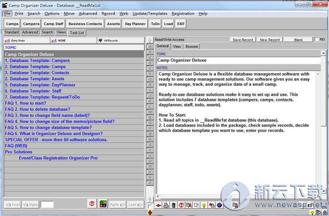 Camp Organizer Deluxe 4.0 安装版
