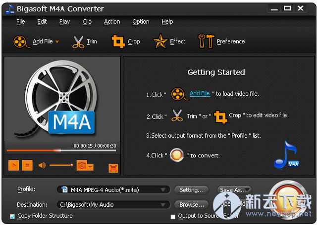m4a格式转换器（Bigasoft M4A Converter）