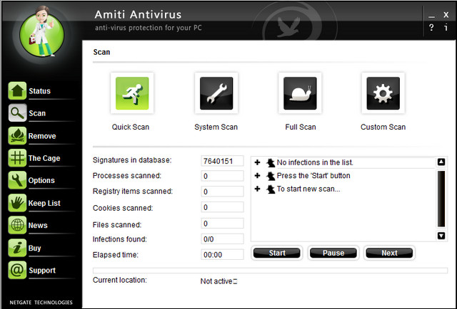 NETGATE Amiti Antivirus 2019 25.0.590 破解