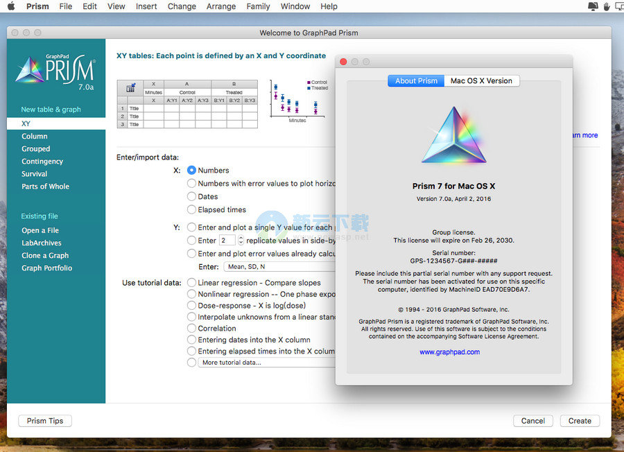 GraphPad Prism 7 for Mac 7.0a 破解