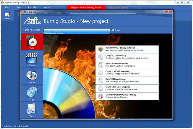 Asoftis Burning Studio （光盘刻录软件） 1.6