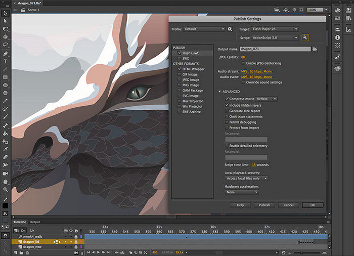 Adobe Animate CC 2019 Mac破解 19.1 中文版