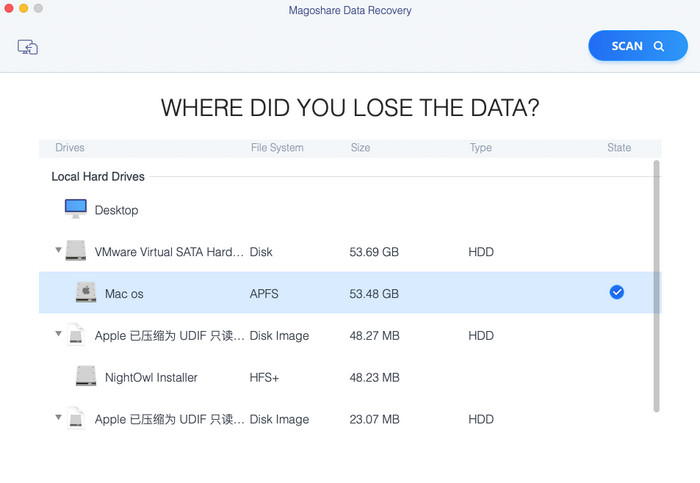 Magoshare Data Recovery Mac破解 3.5