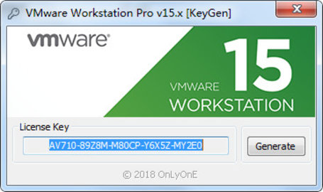 VMware Workstation Pro 15注册机