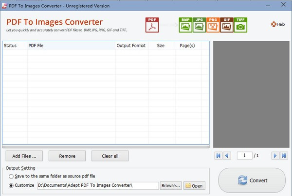 Adept PDF to Image Converter