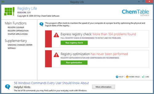注册表优化工具（Registry Life） 5.16 官方版
