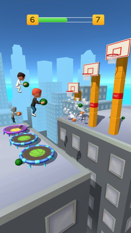 蹦床篮球3D游戏