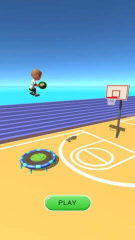 蹦床篮球3D游戏