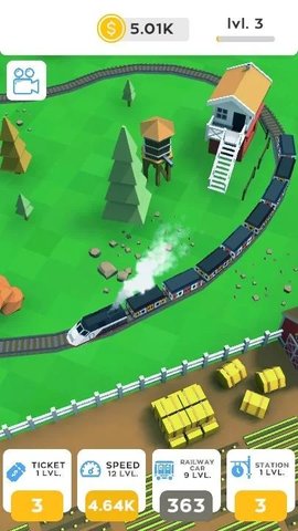 空闲火车铁路游戏