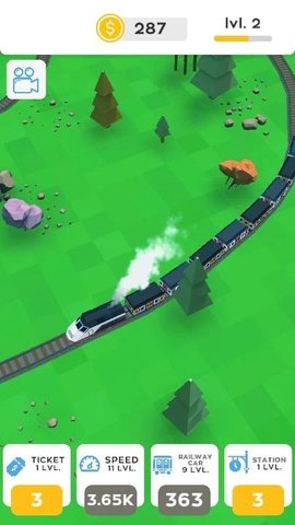 空闲火车铁路游戏